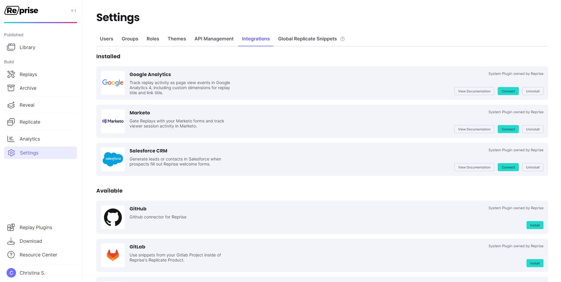 Settings Integrations tab.JPG