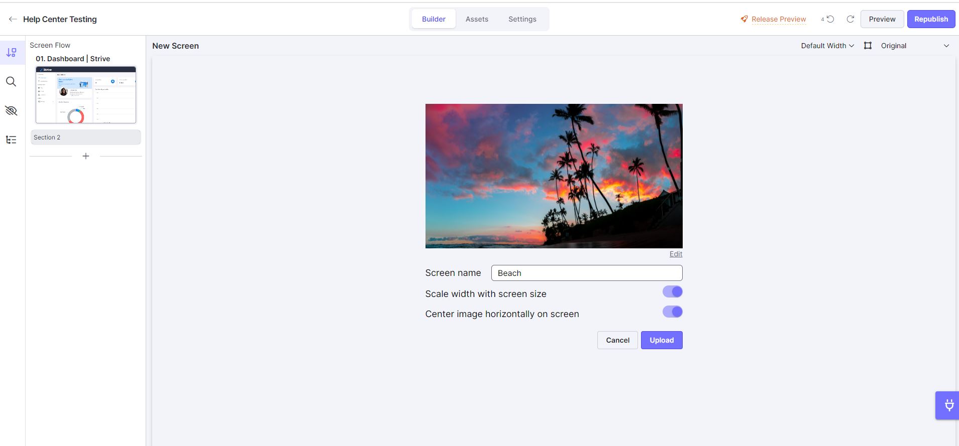Center image horizontally on screen.JPG
