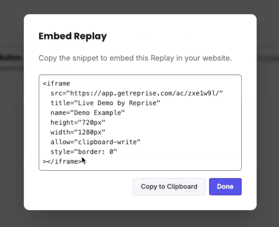 How to Embed a Demo on Your Website Using an iFrame – Reprise